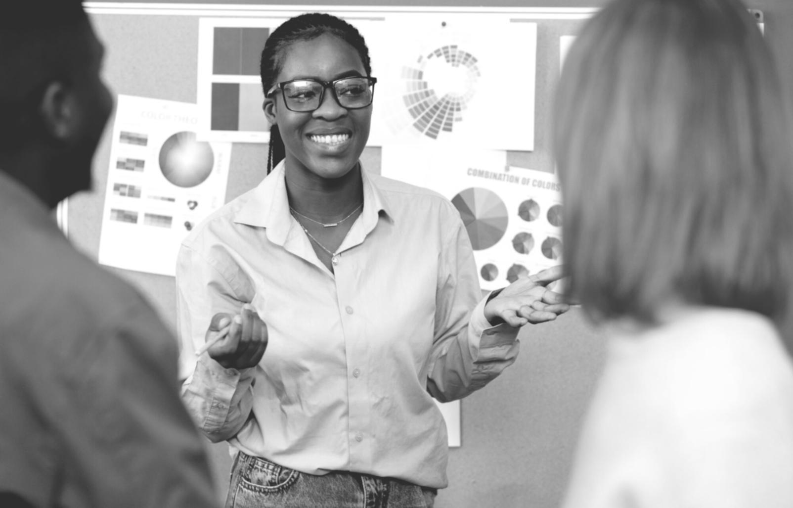 Financial analysis workspace showing data interpretation methods